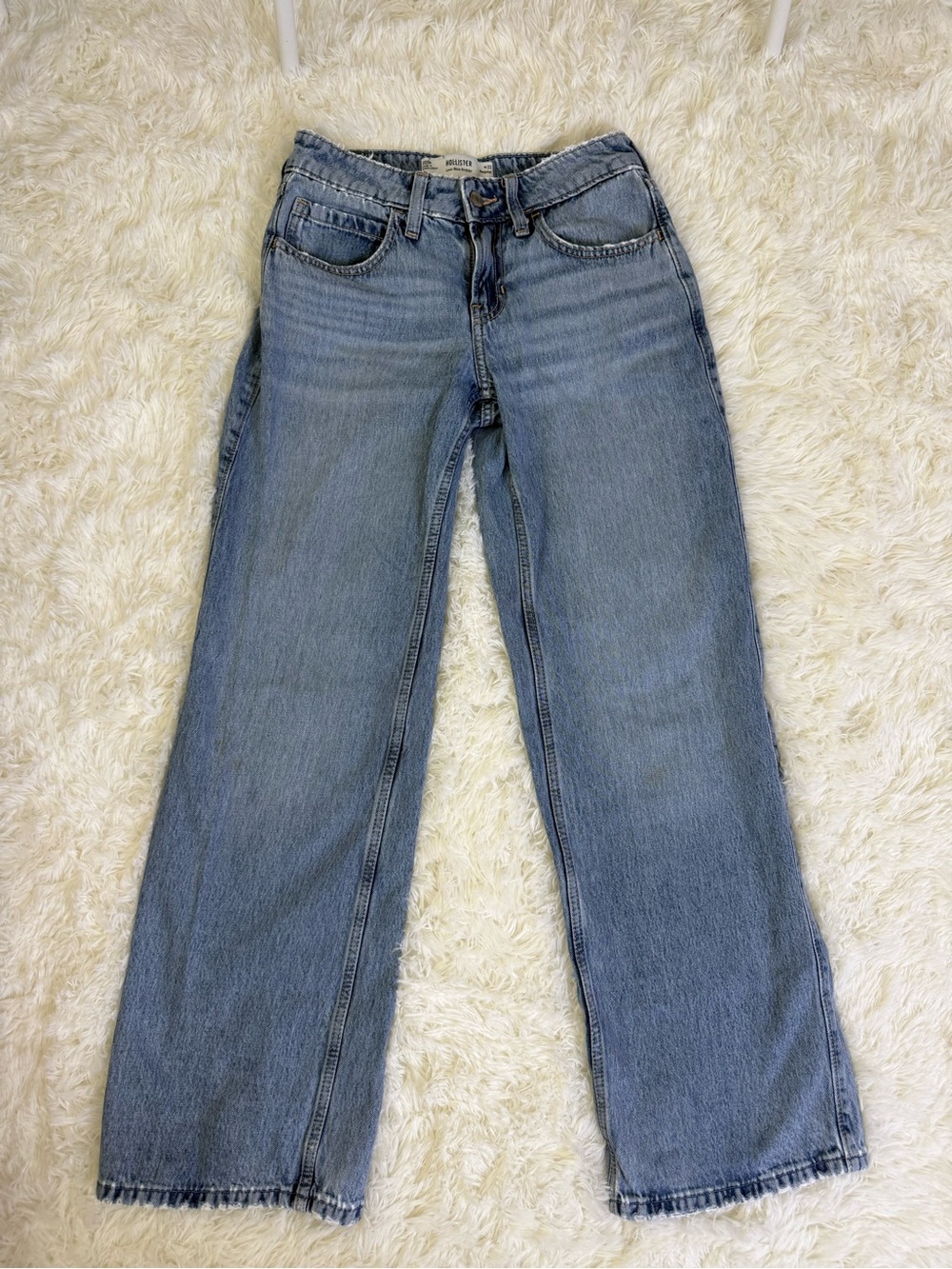Hollister Light Blue low rise baggyJeans